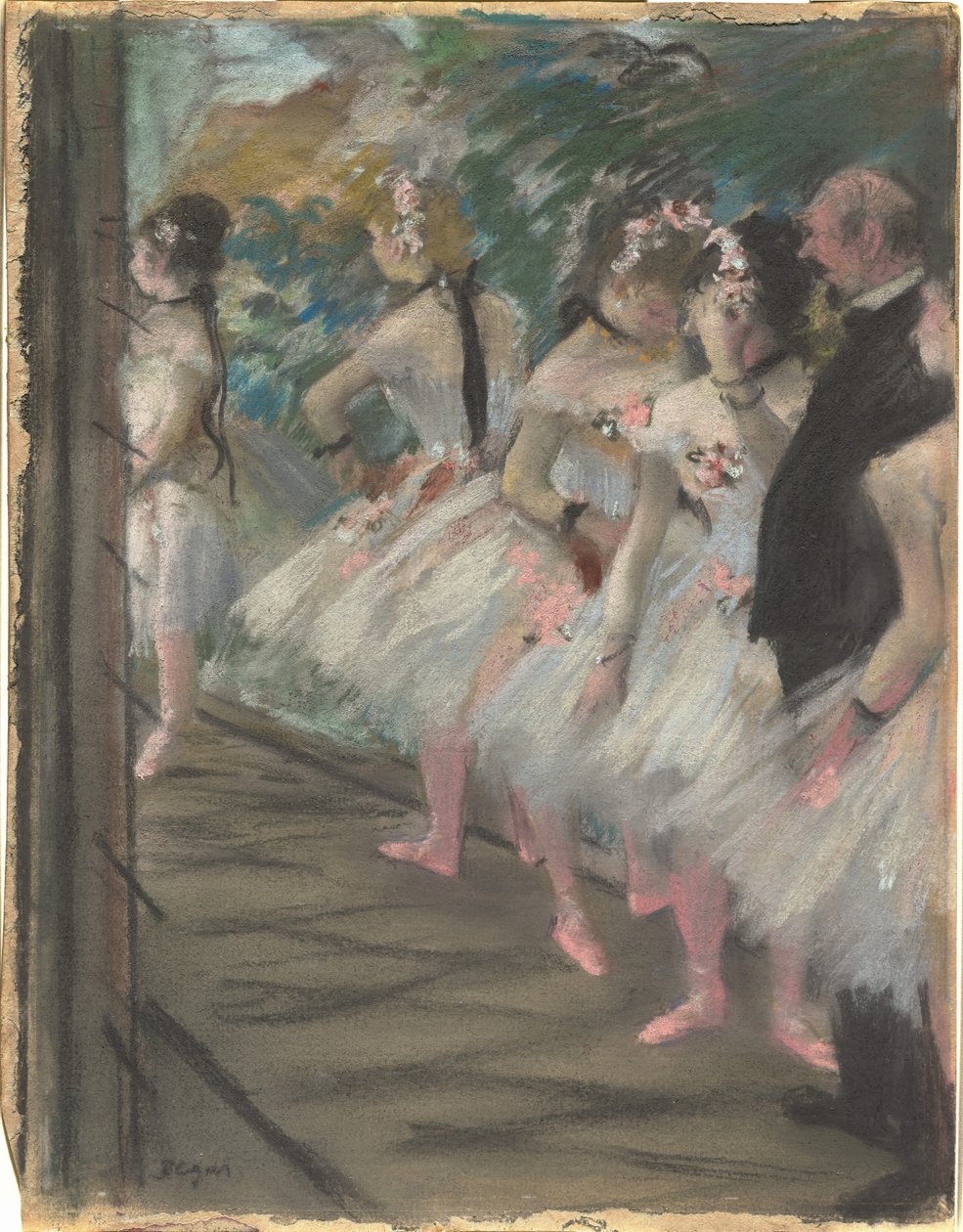 A balett, 1880 körül (pasztell, papíron) alkotó: Edgar Degas