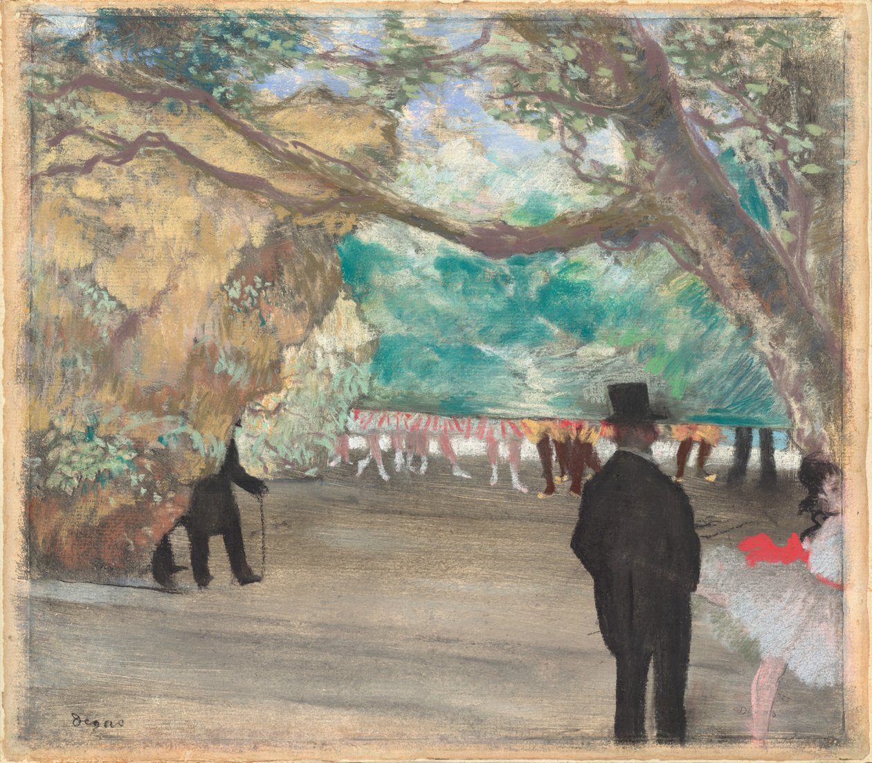 A függöny c. 1880. alkotó: Edgar Degas