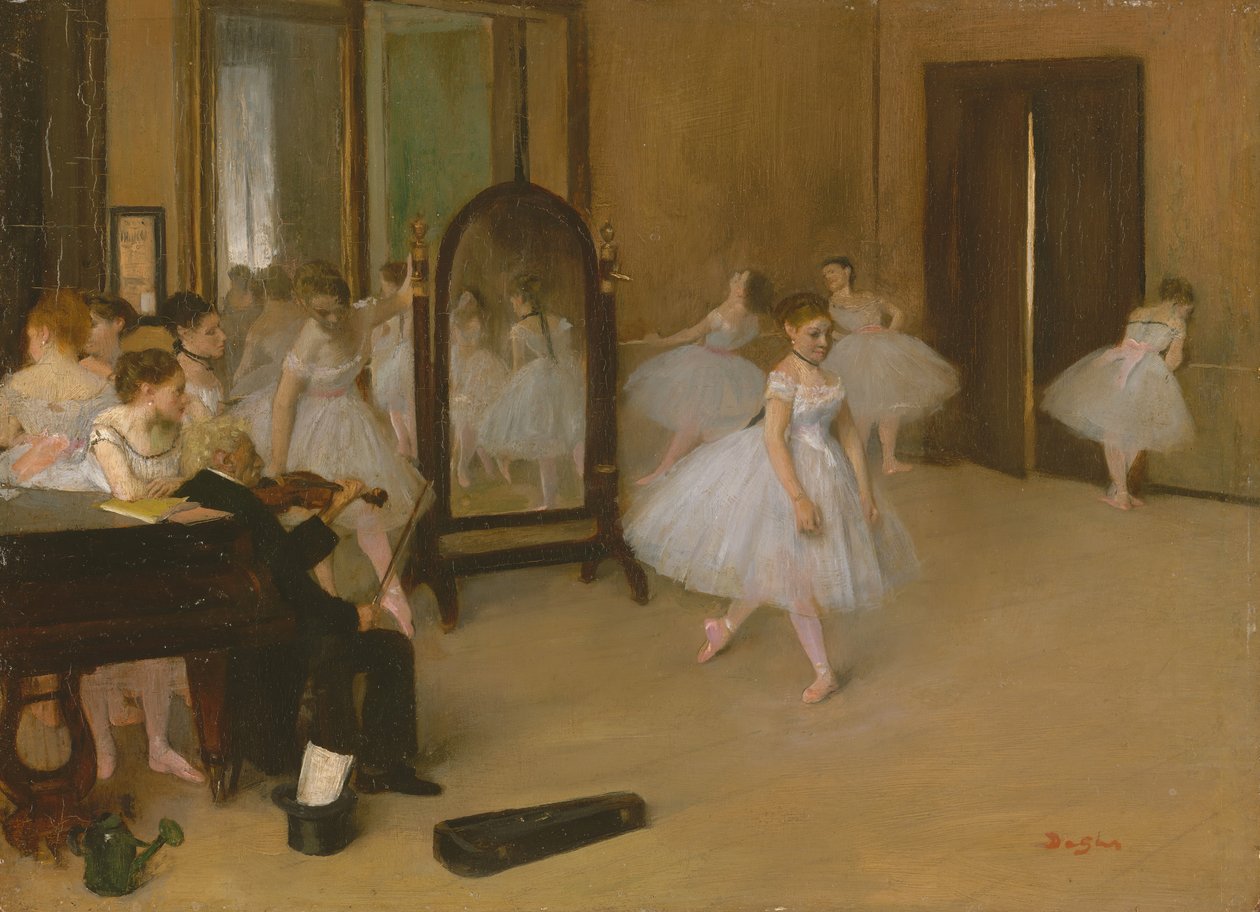 A táncosztály, kb. 1870. alkotó: Edgar Degas