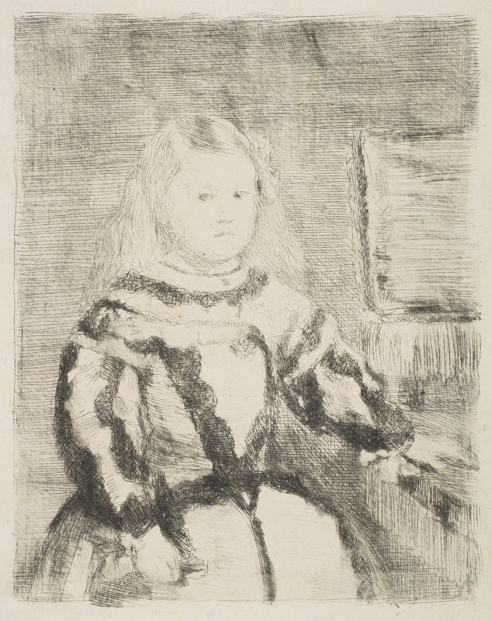 Az Infanta Margarita, Velázquez után, 1862-64. alkotó: Edgar Degas