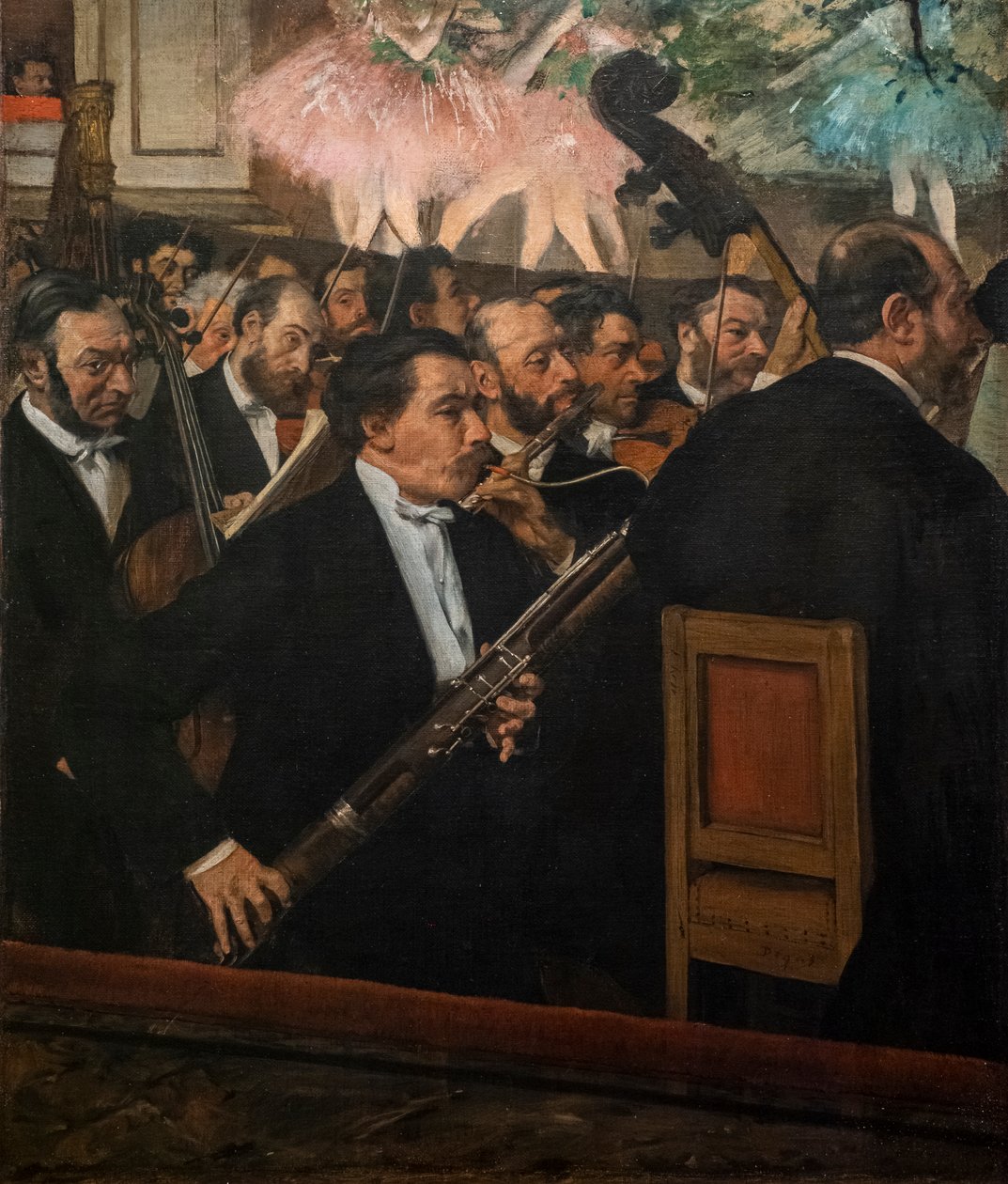 Az Operazenekar. 1870. Olaj, vászon. alkotó: Edgar Degas