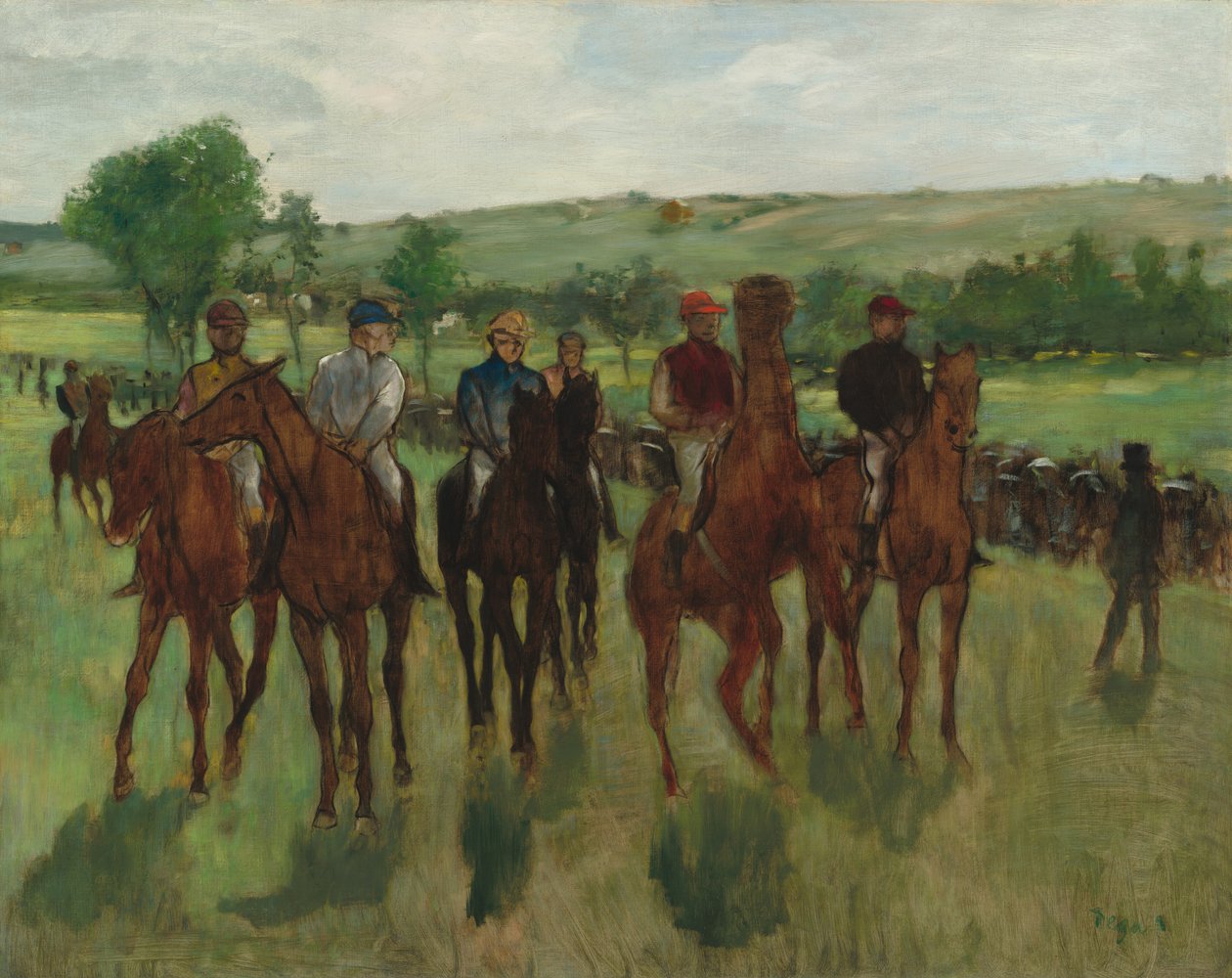 A lovasok c. 1885. alkotó: Edgar Degas