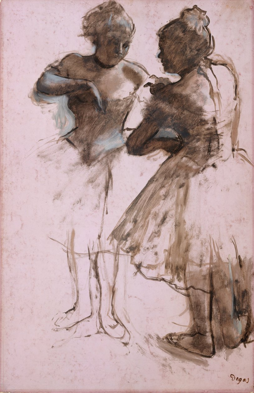 Két táncos, 1873. alkotó: Edgar Degas