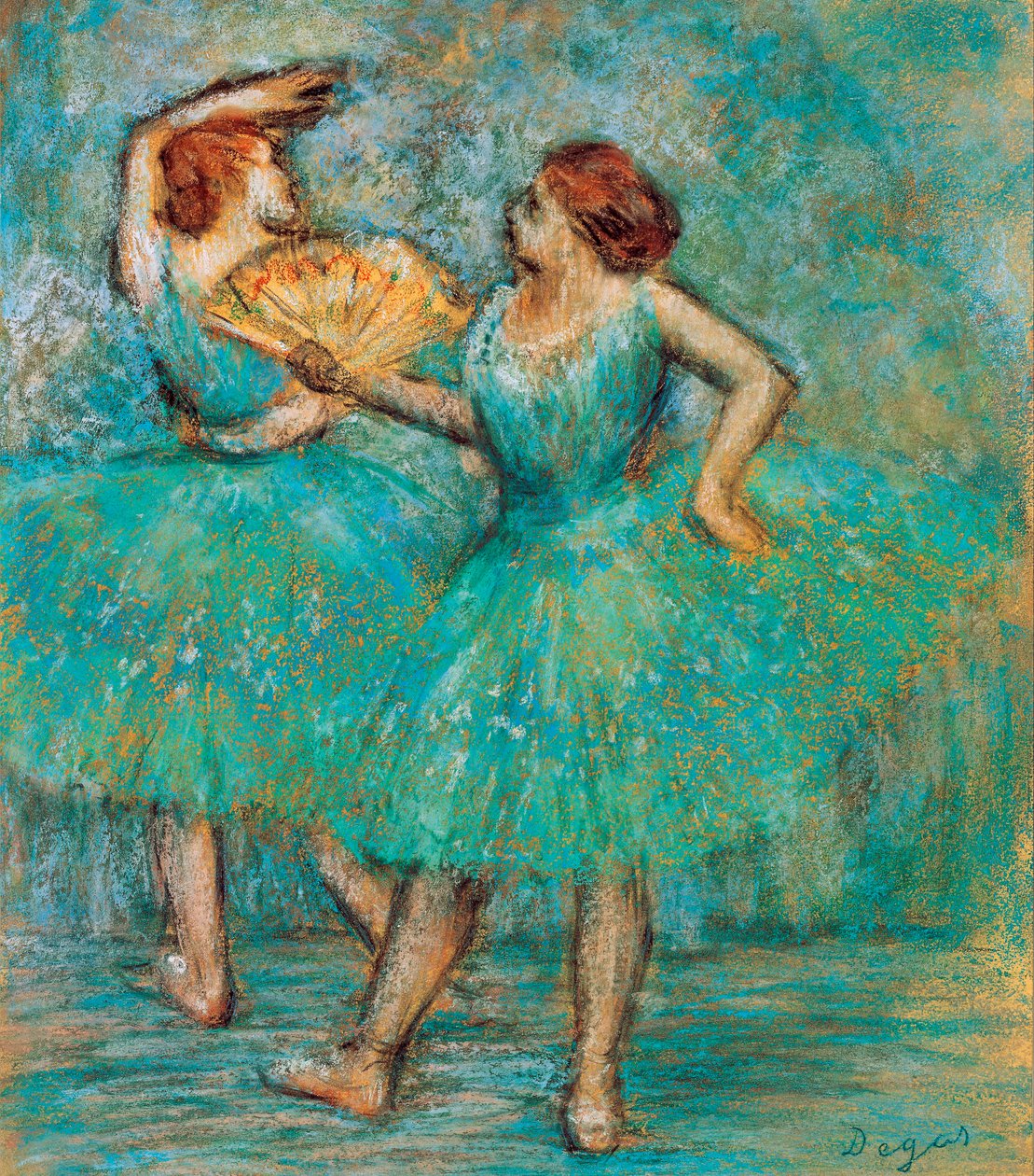 Két táncos, c. 1905 alkotó: Edgar Degas