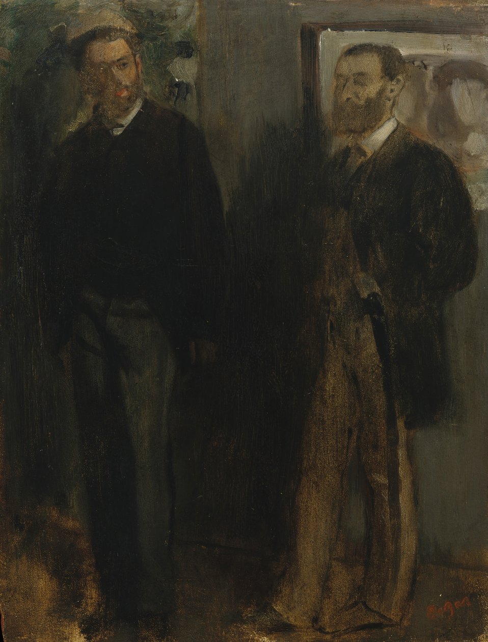 Két férfi, kb. 1865-69. alkotó: Edgar Degas