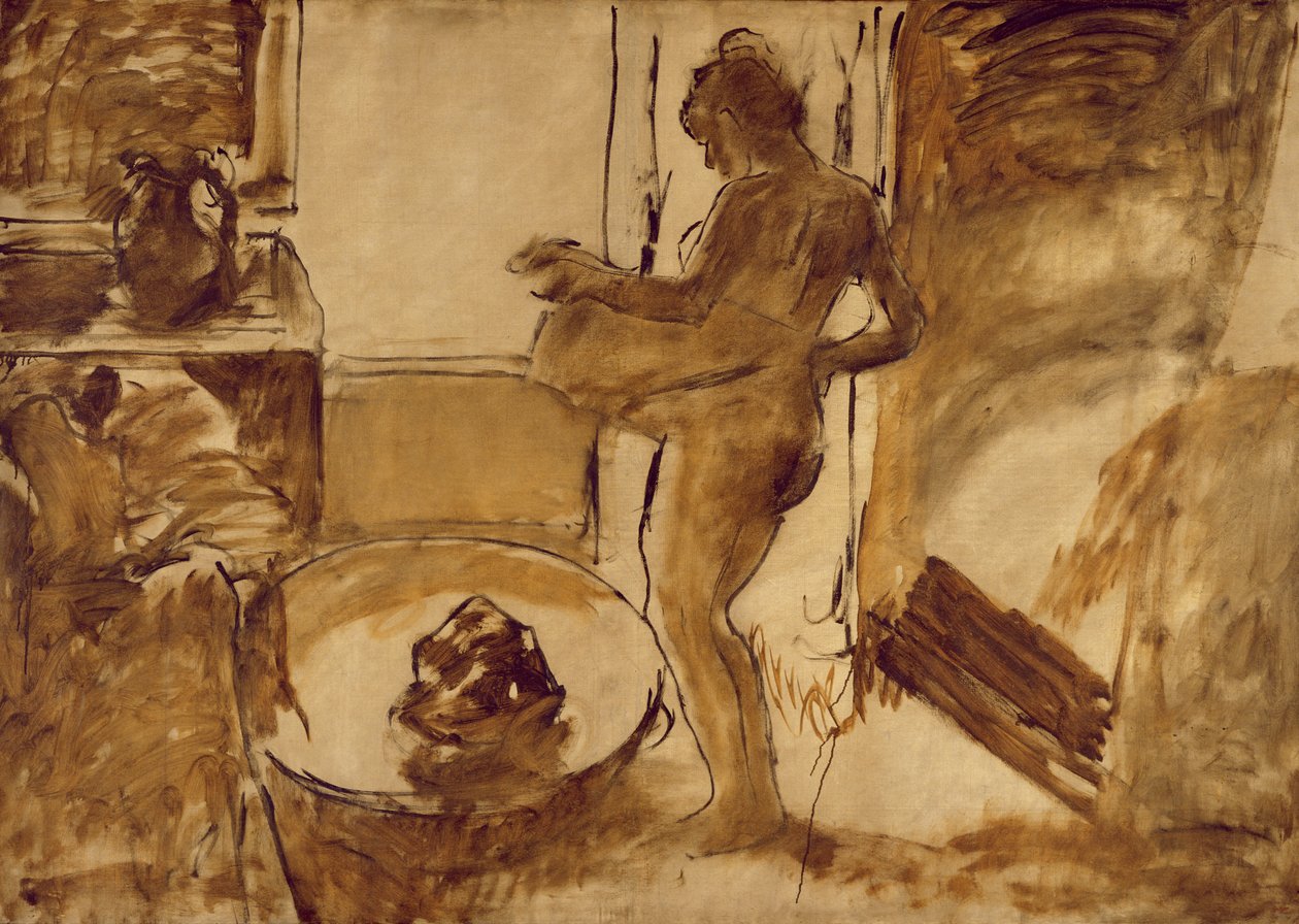Magát szárító nő, 1884-86 körül alkotó: Edgar Degas