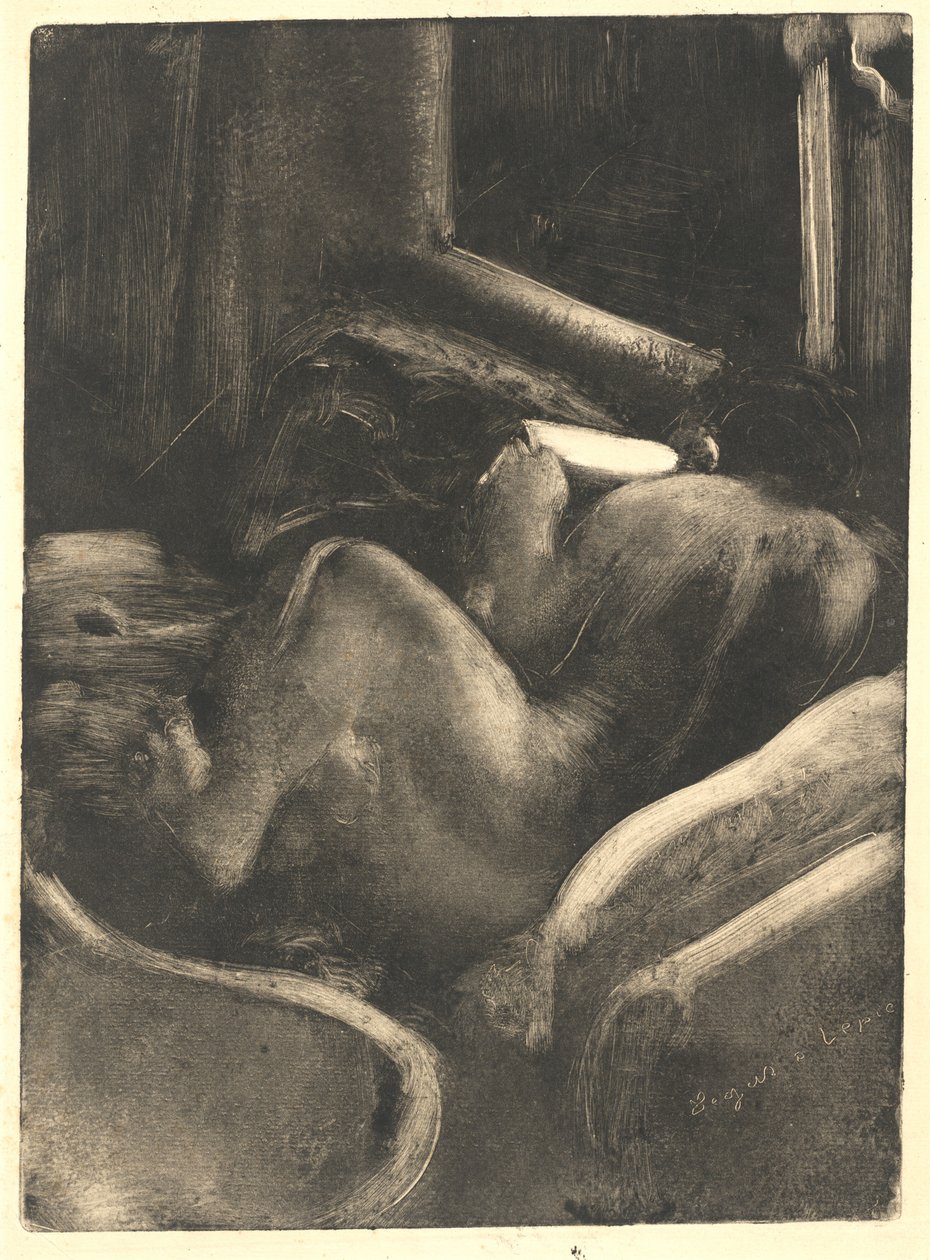 Olvasó nő (Liseuse) alkotó: Edgar Degas