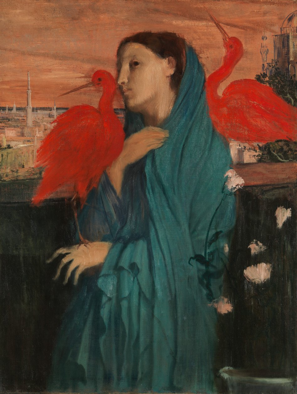 Fiatal nő Ibisszel, 1860-62. alkotó: Edgar Degas