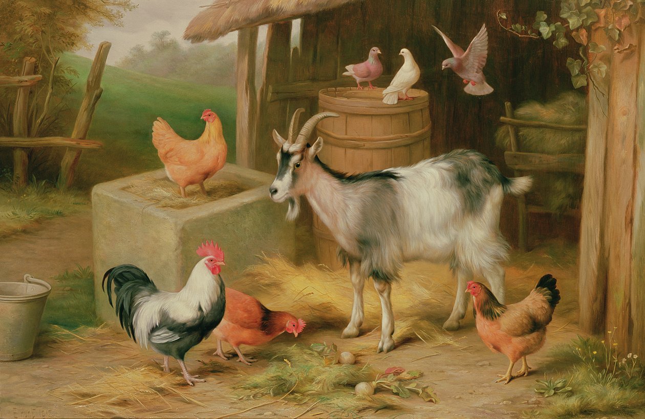 Tanyasi jelenet alkotó: Edgar Hunt