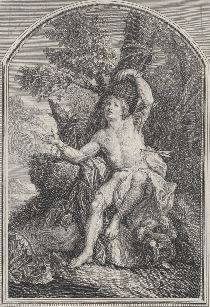 St. Sebastian,.n.d. alkotó: Edme Jeaurat