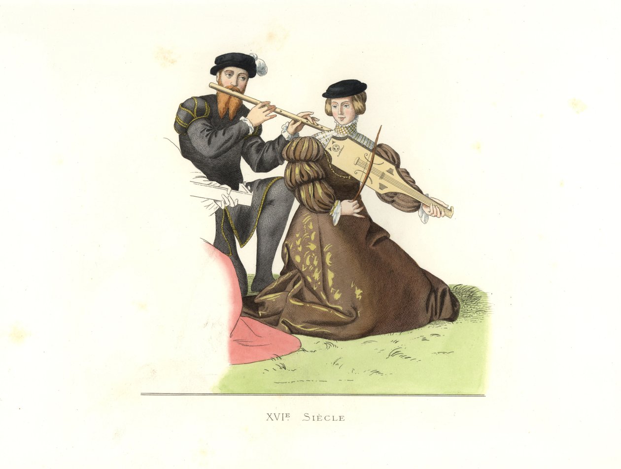 Nő és úriember, Anglia alkotó: Edmond Lechevallier Chevignard