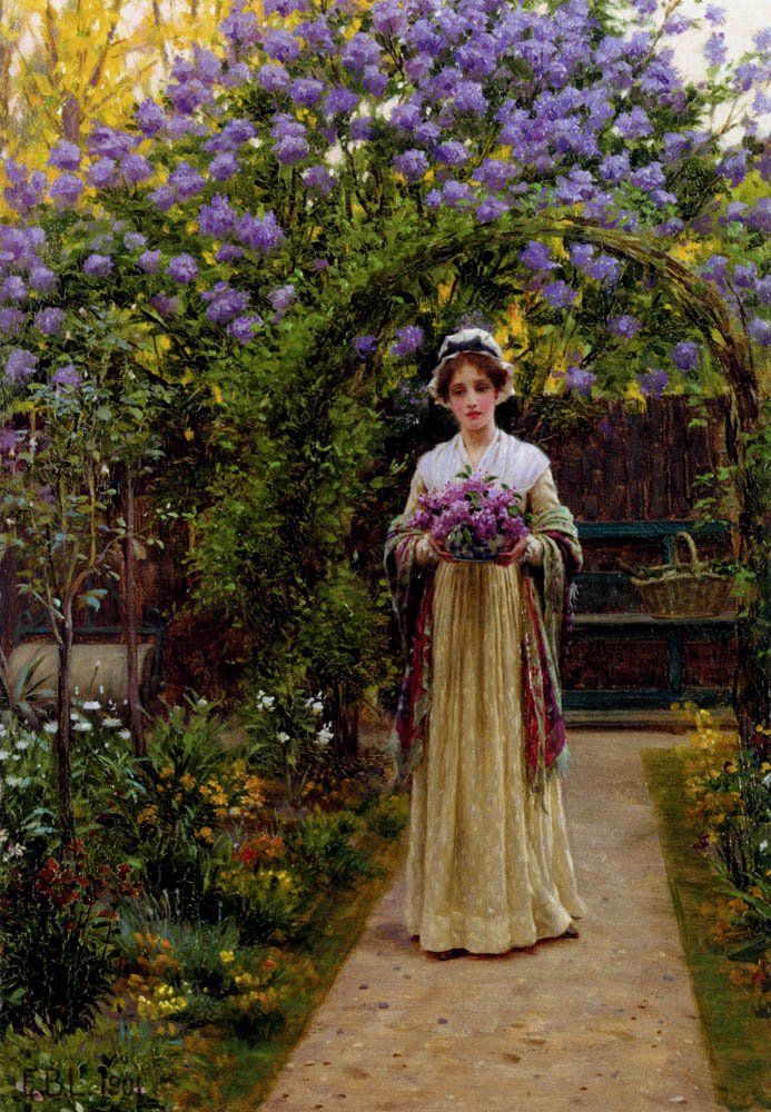 Halványlila alkotó: Edmund Leighton