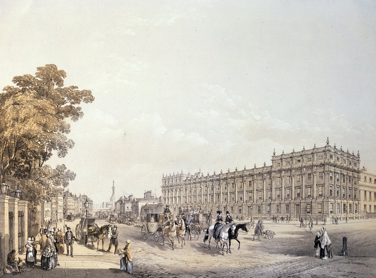 Kincstár, Whitehall, kocsma. Lloyd Bros. und Co. 1852 alkotó: Edmund Walker