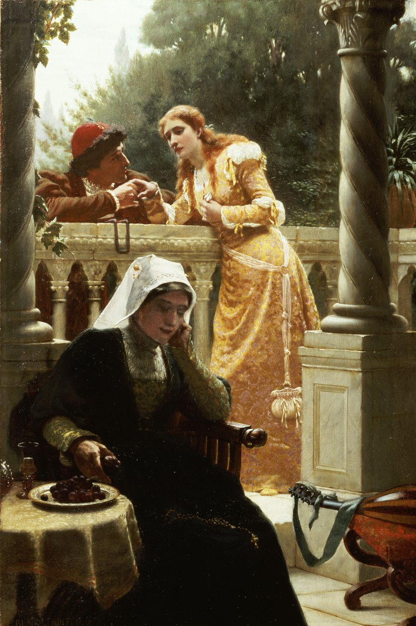 Egy ellopott interjú, 1888 alkotó: Edmund Blair Leighton