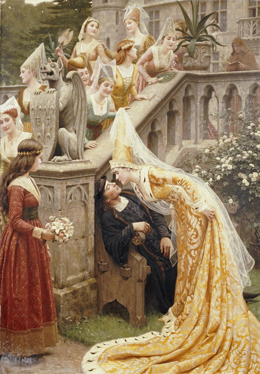 Alain Chartier, 1903 alkotó: Edmund Blair Leighton