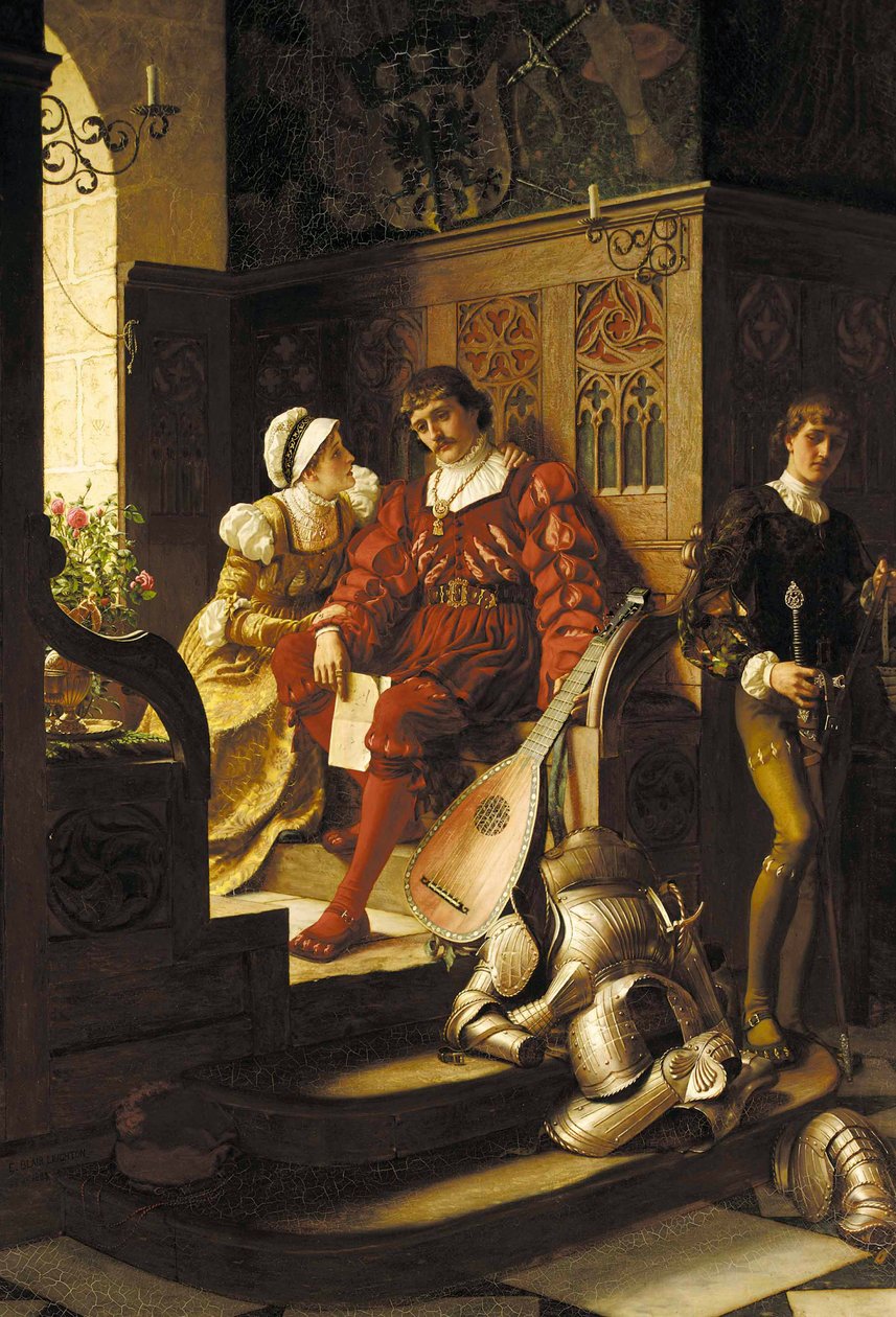 Szolgálat, 1883. alkotó: Edmund Blair Leighton