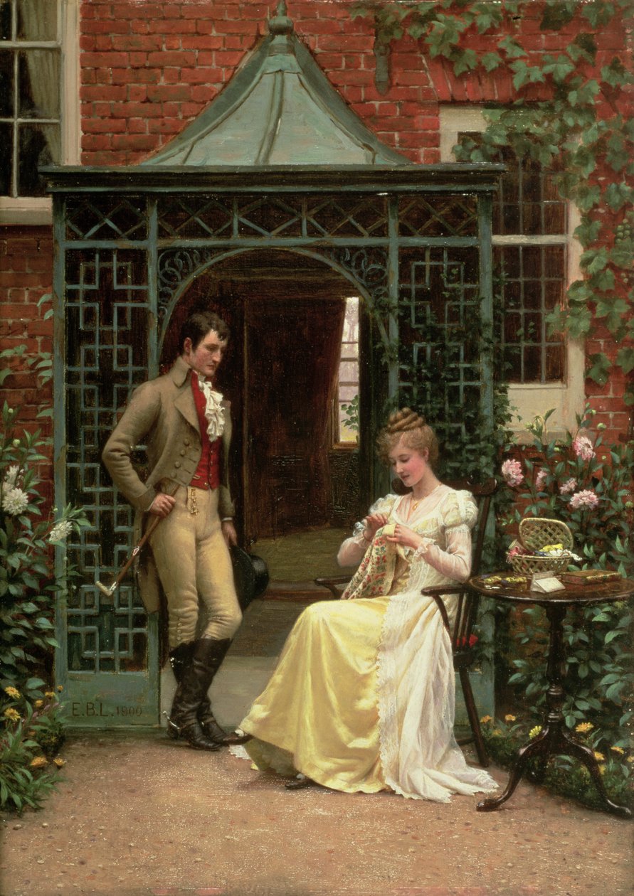 A Küszöbben alkotó: Edmund Blair Leighton