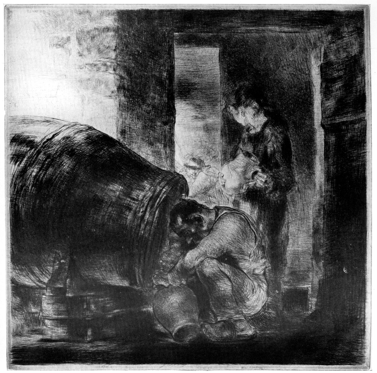 Az almabor hordó, 1929 alkotó: Edmund Blampied