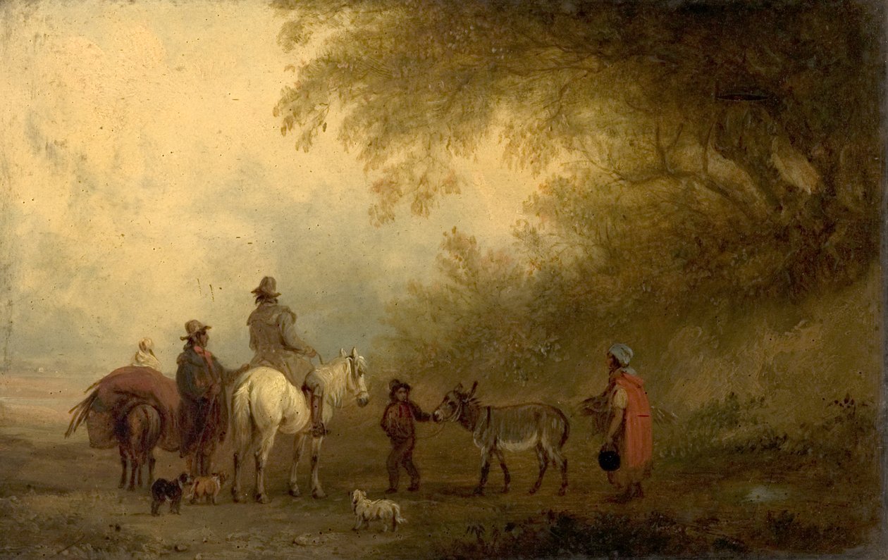 Cigányok sztrájkoló tábora alkotó: Edmund Bristow
