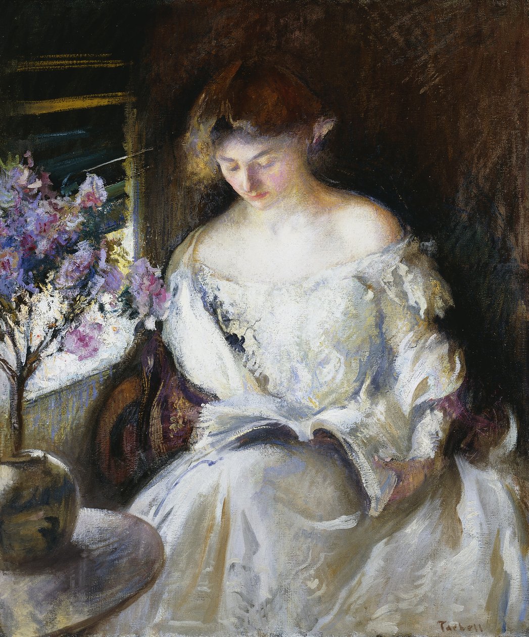 Olvasó lány alkotó: Edmund Charles Tarbell