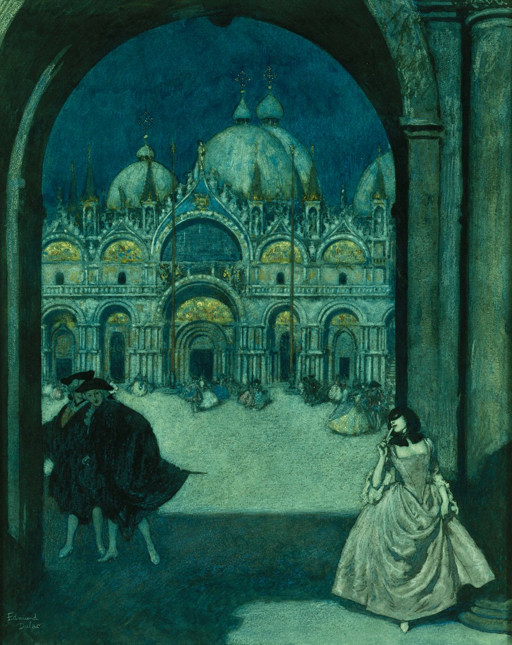 A Piazza San Marco téren alkotó: Edmund Dulac