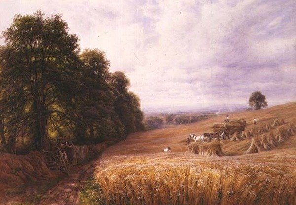A betakarítás beérkezése alkotó: Edmund George Warren