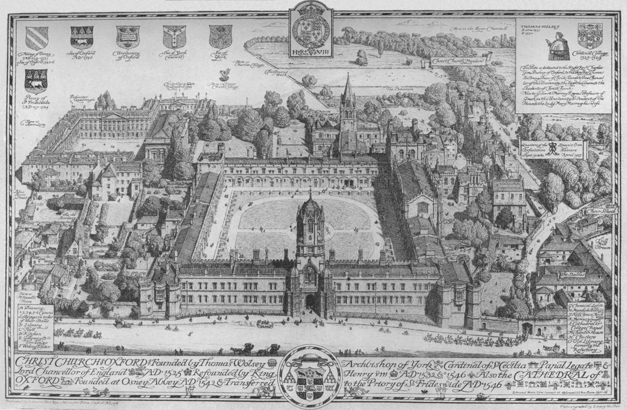 Christchurch, Oxford, 1916 alkotó: Edmund Hort New