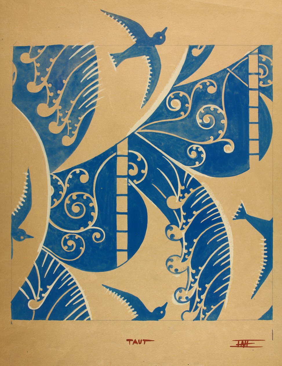 Taut, 1930 körül (gouache papíron) alkotó: Edmund Hunter