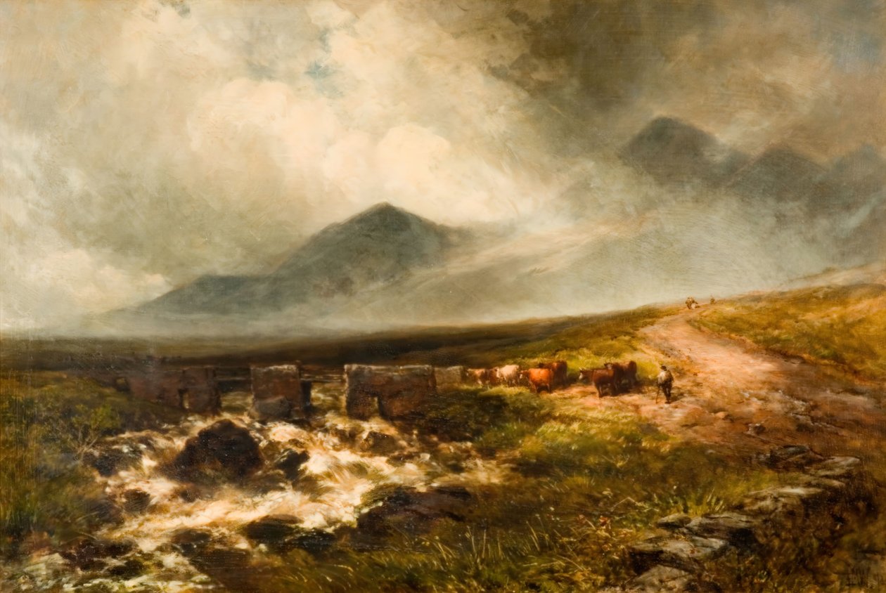 Snowdon, 1894. alkotó: Edmund Morison Wimperis