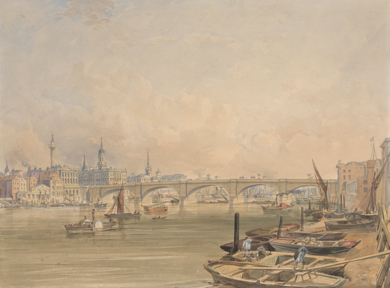 Kilátás a London Bridge-re alkotó: Edmund Walker