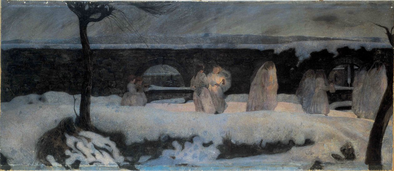 Funerale Bianco White temetése, 1901. alkotó: Edoardo Berta