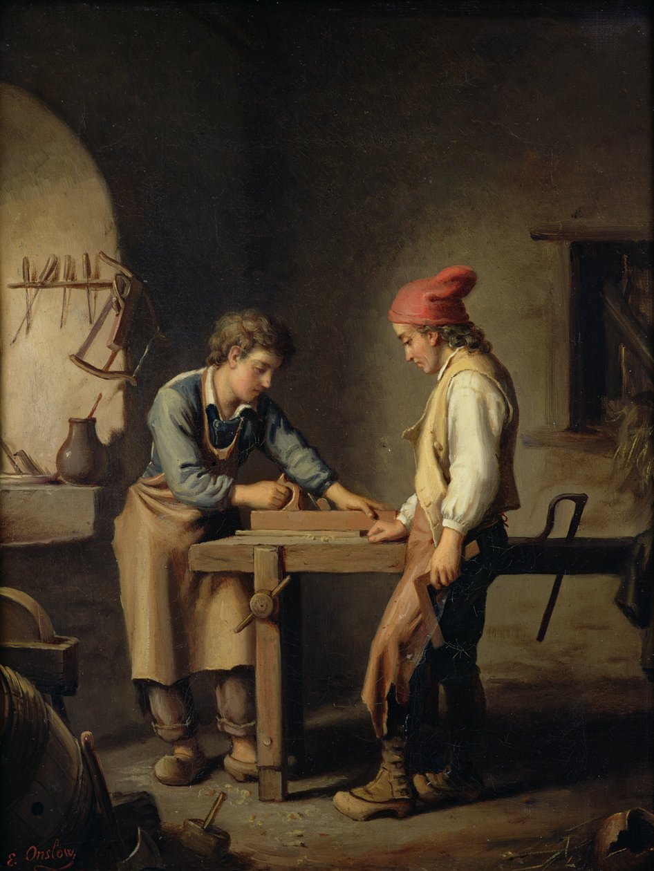A fiatal tanonc, 1903 előtt alkotó: Edouard Amable Onslow