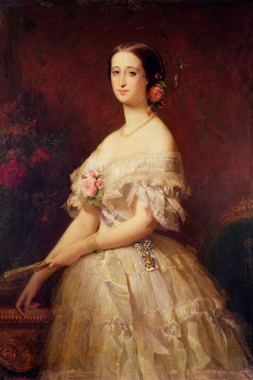 Eugenie császárné (1826-1920) portréja 1854 alkotó: Edouard Louis Dubufe
