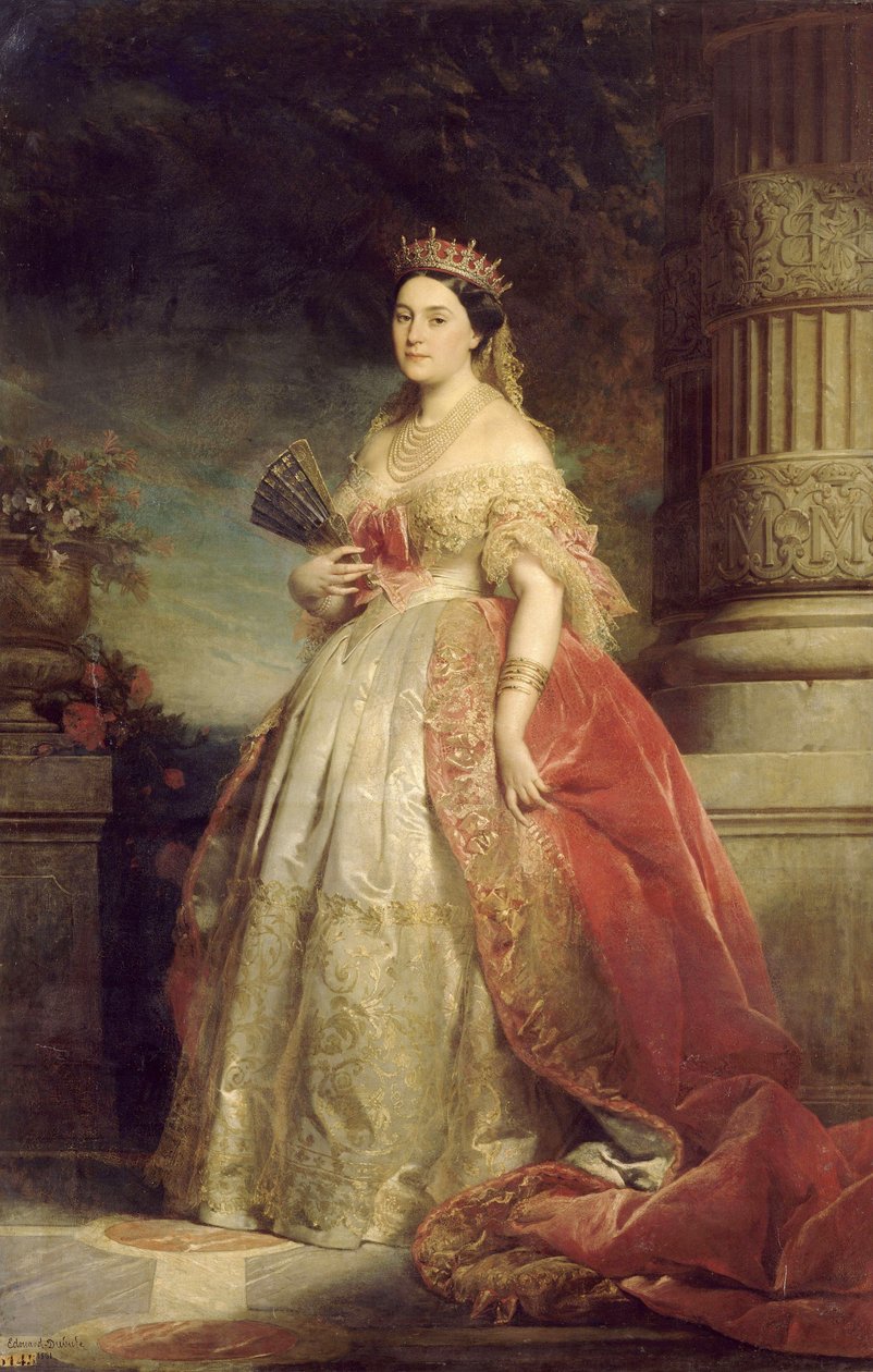 Eugenie császárné portréja alkotó: Edouard Louis Dubufe