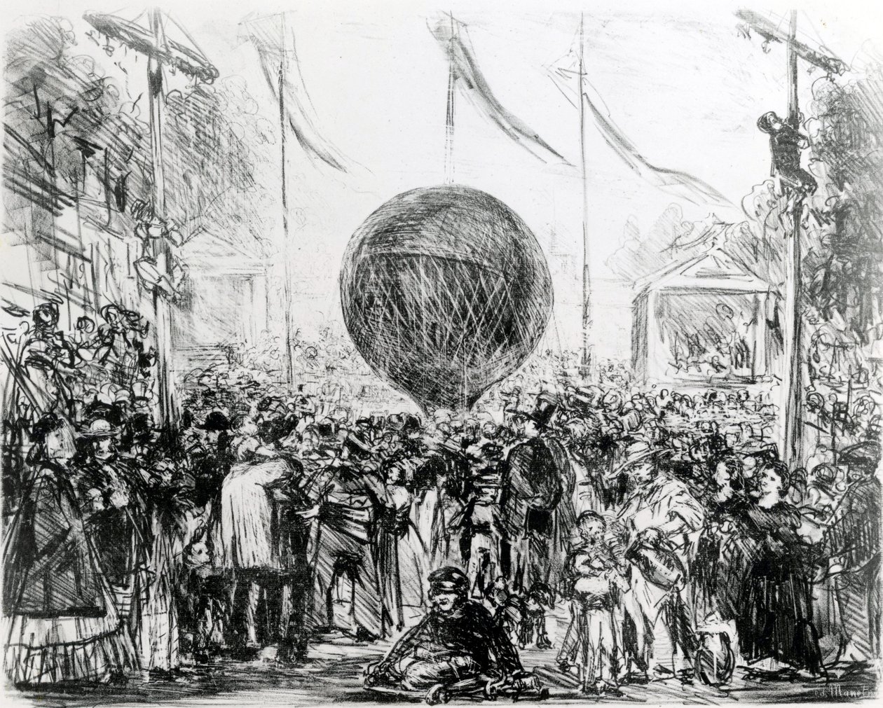 A léggömb, 1862 alkotó: Édouard Manet