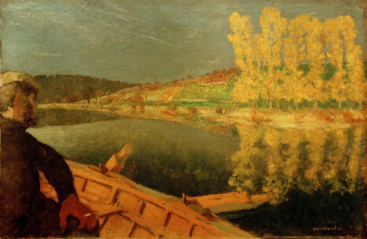 Egy csónakban alkotó: Edouard Vuillard
