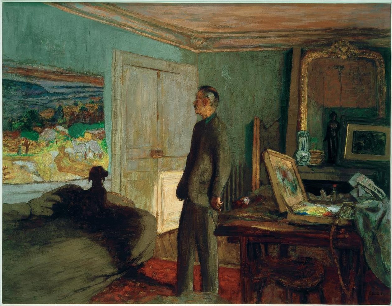 Modell Bonnard portréjához alkotó: Edouard Vuillard