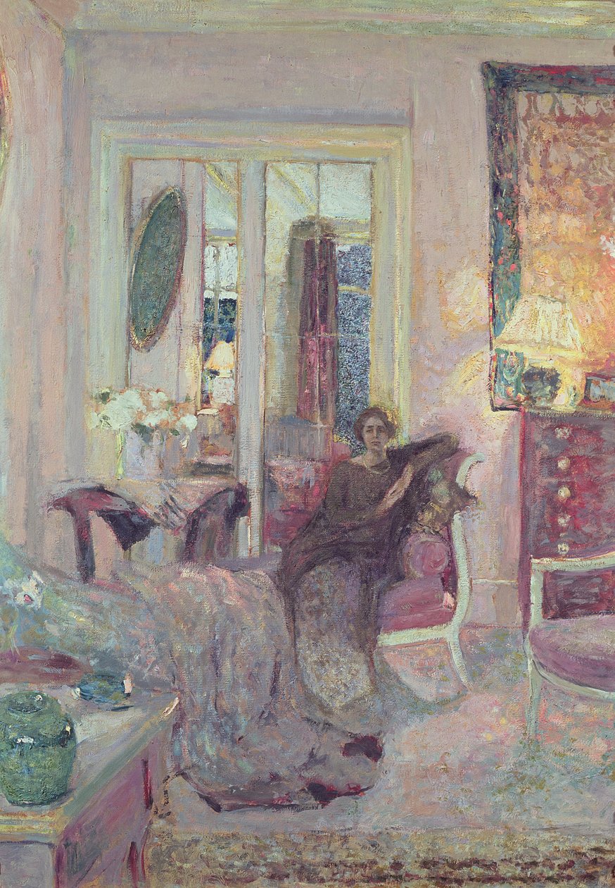 Bibesco hercegnő portréja, 1920 körül (olaj, karton) alkotó: Edouard Vuillard