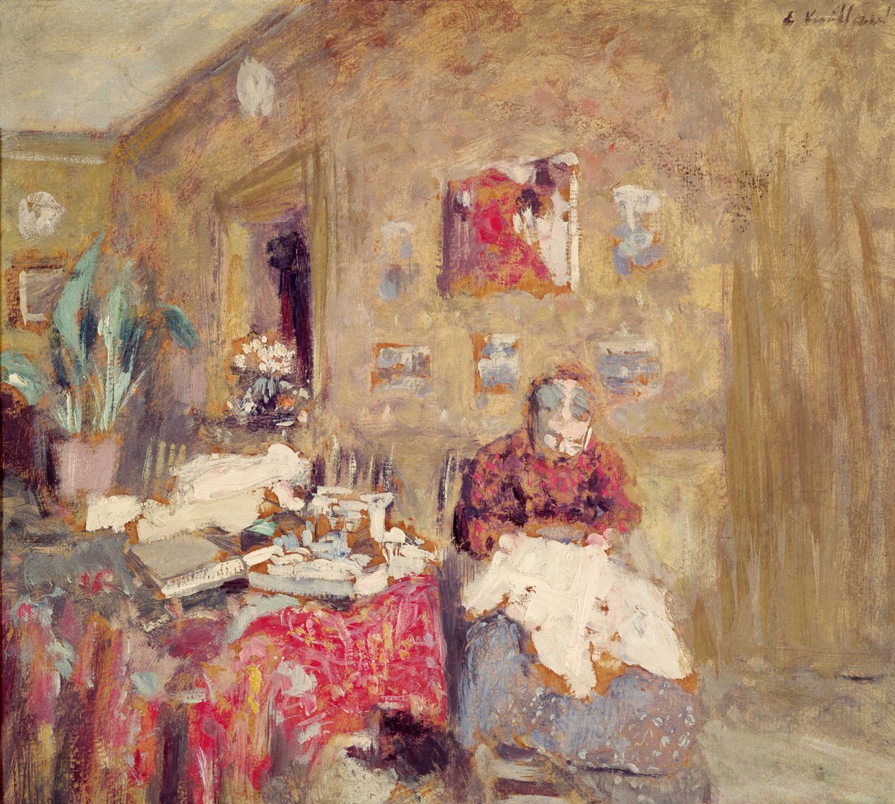A művész édesanyjának portréja alkotó: Edouard Vuillard