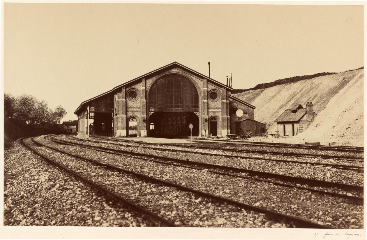 Longueau vasútállomás,1855 (fénykép) alkotó: Edouard Denis Baldus