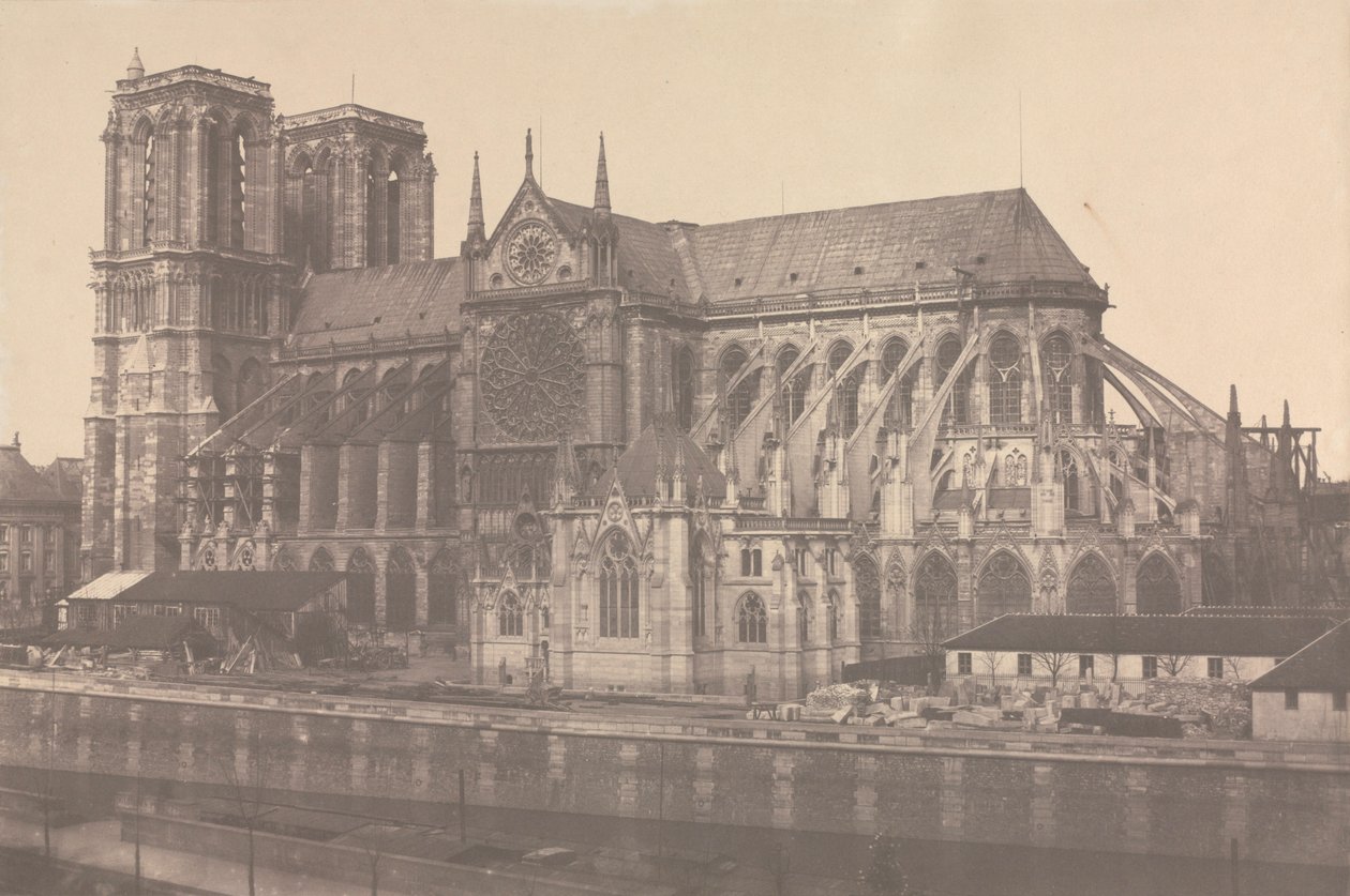 Notre-Dame, Párizs, 1852-1853. alkotó: Édouard Baldus