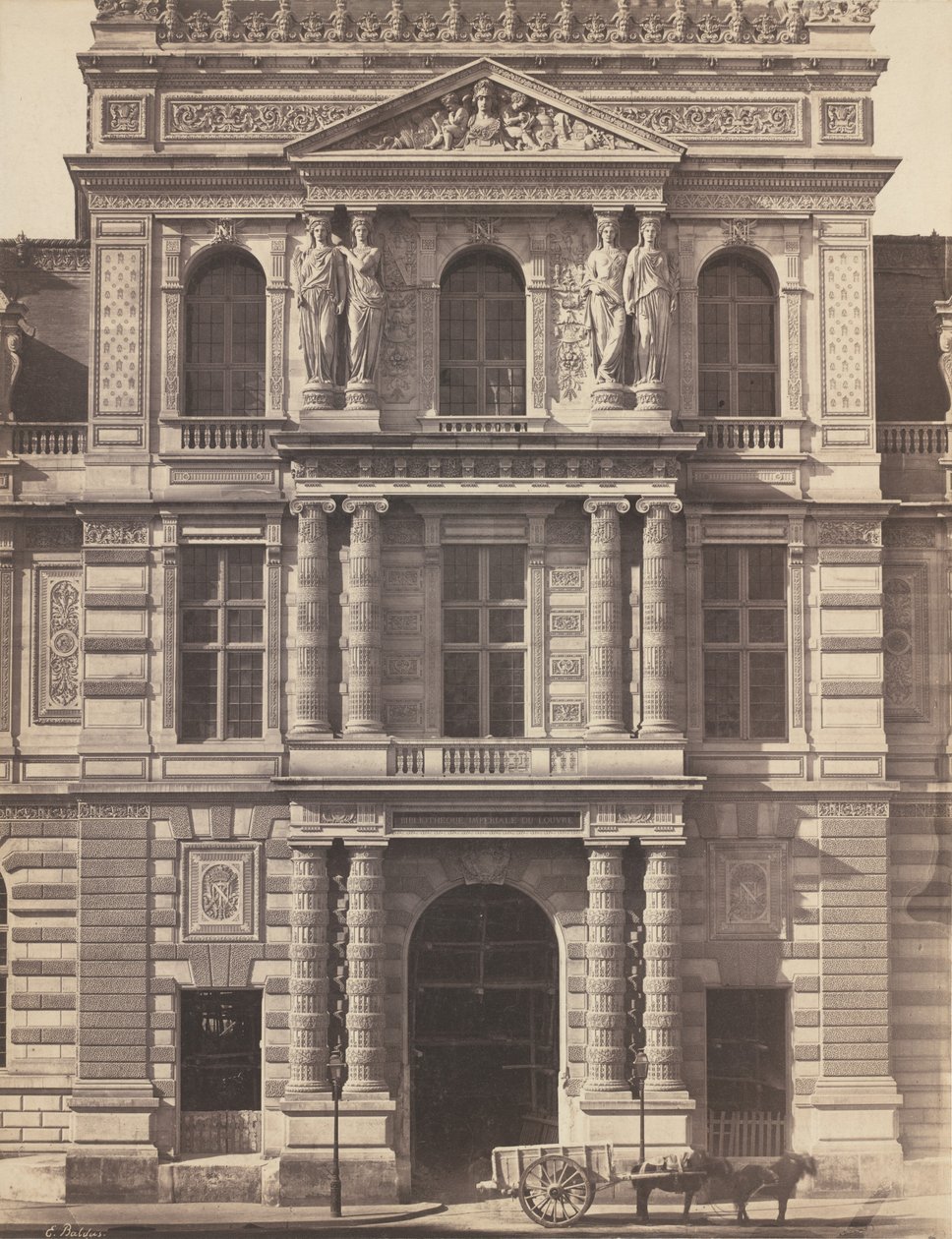Louvre császári könyvtár alkotó: Edouard Denis Baldus