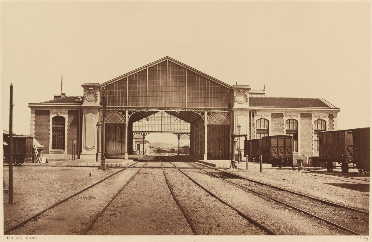 Toulon, Gare (Toulon, pályaudvar) alkotó: Edouard Denis Baldus