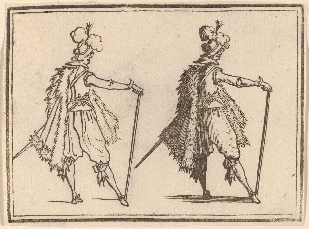 Gentleman Cane-val alkotó: Edouard Eckman after Jacques Callot