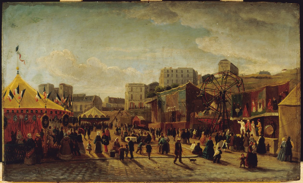 Vidámpark, Place Saint-Pierre, Montmartre alkotó: Edouard Hubert