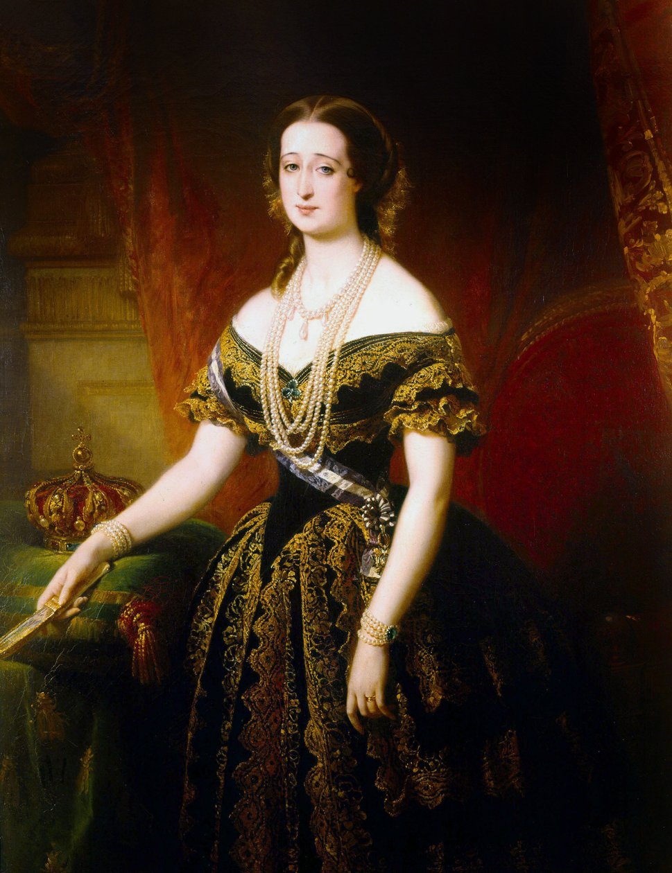 Eugenie francia császárné alkotó: Edouard Louis Dubufe