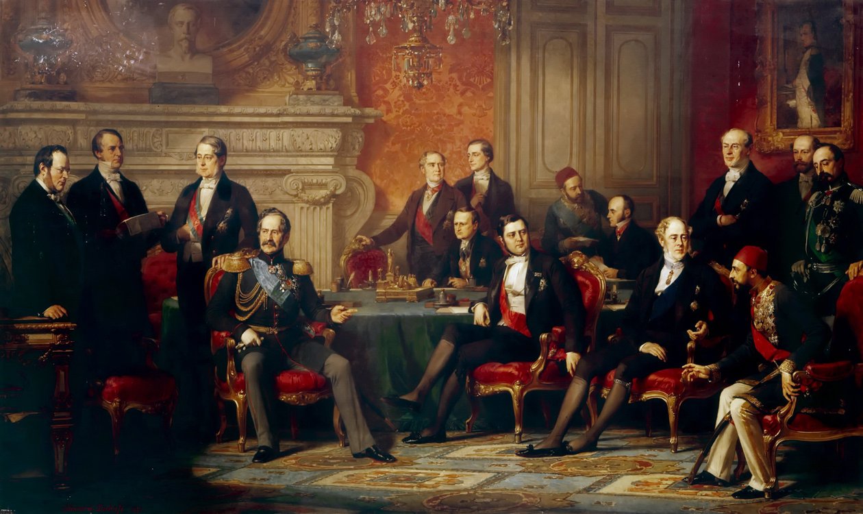 A párizsi kongresszus 1856-ban alkotó: Edouard Louis Dubufe