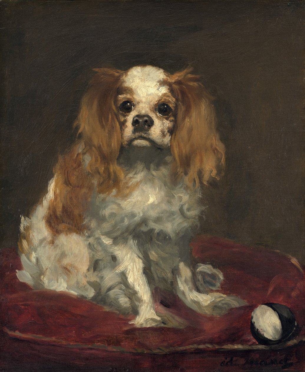 Károly király spániel alkotó: Édouard Manet