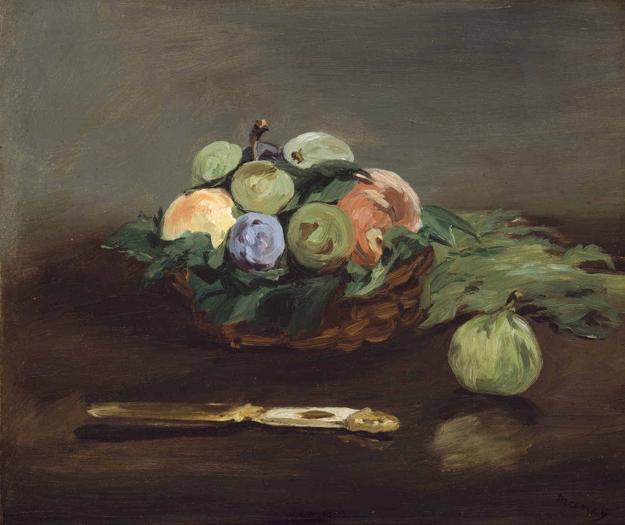 Gyümölcskosár alkotó: Édouard Manet