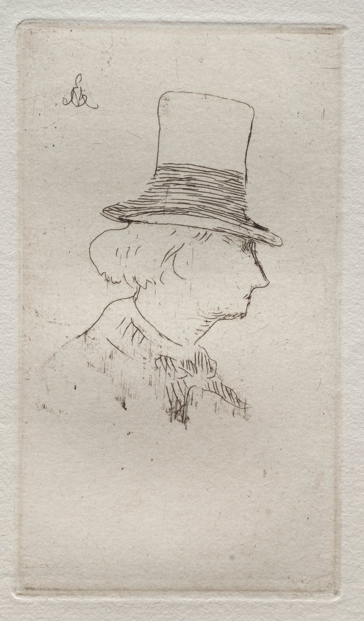 Baudelaire profiljában. alkotó: Édouard Manet